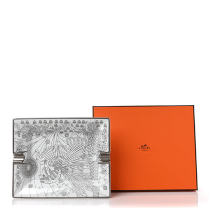 Hermes Porcelain La Source De Pegase Ashtray Platine 5 of 5