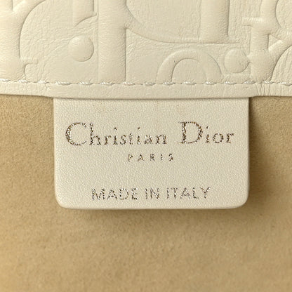 Christian Dior Oblique Calfskin Embossed Medium Book Tote Ivory 6 of 11