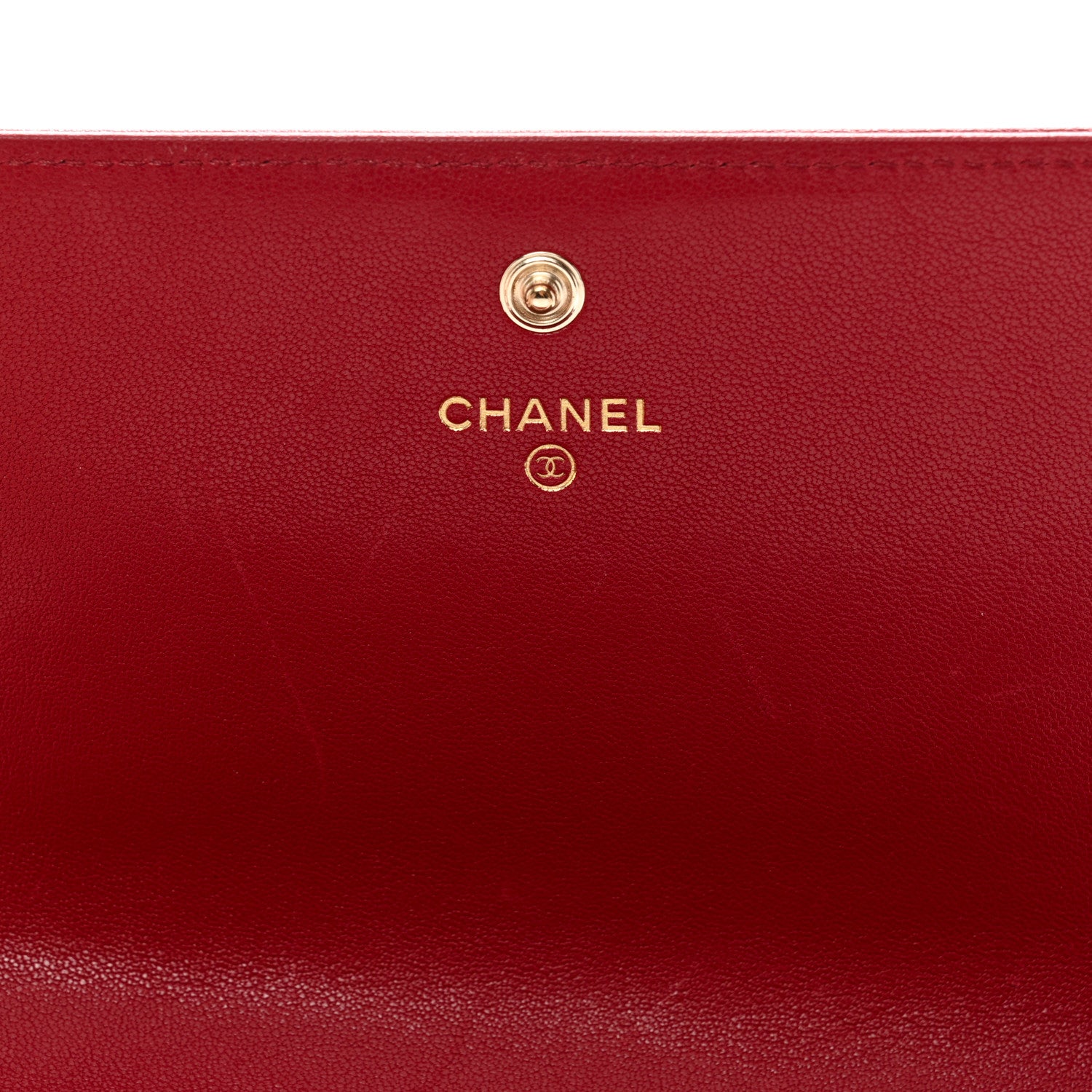 Chanel Sheepskin Quilted Mademoiselle Vintage Flap Wallet Red 6 of 9