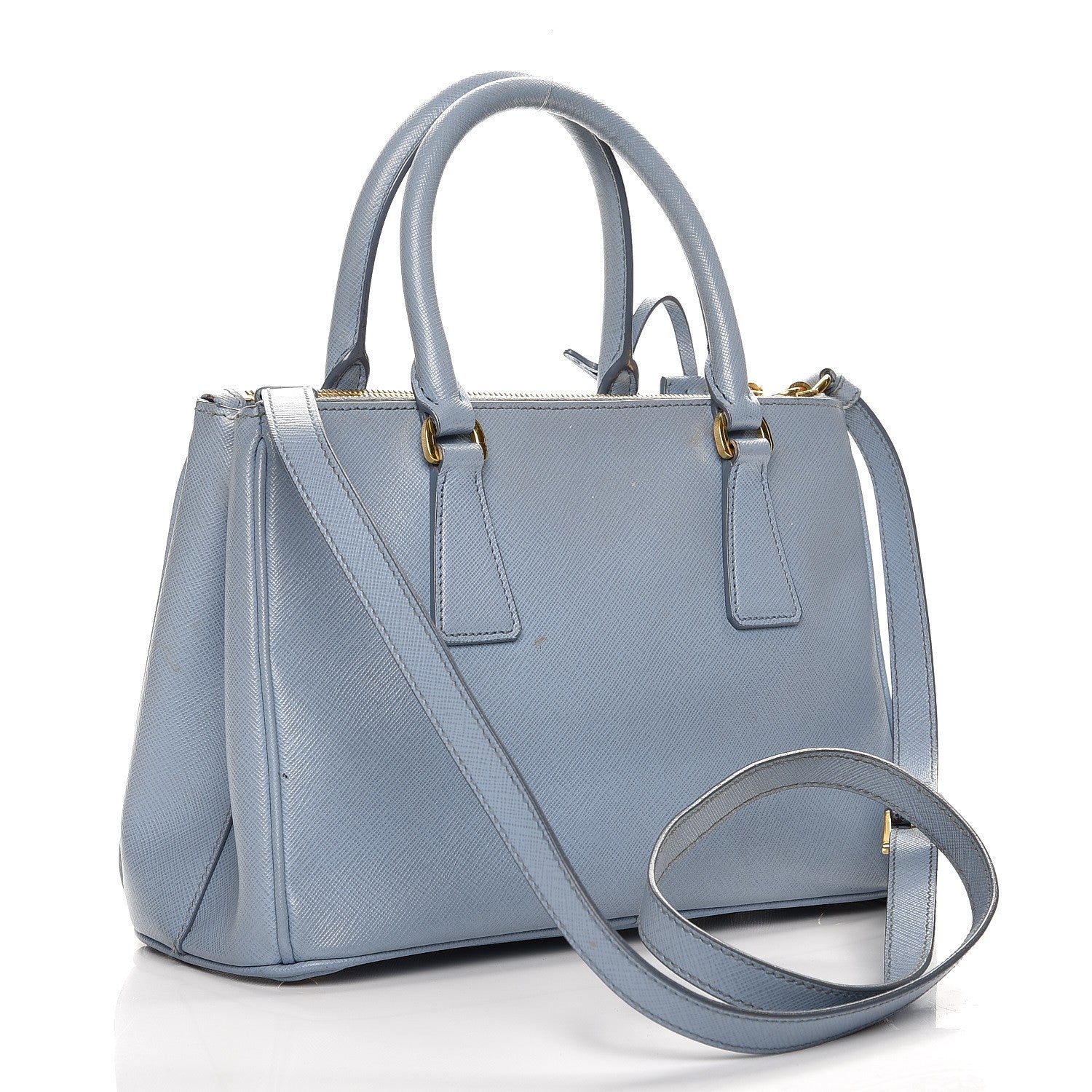 Prada Saffiano Small Galleria Double Zip Tote Astrale 4 of 17