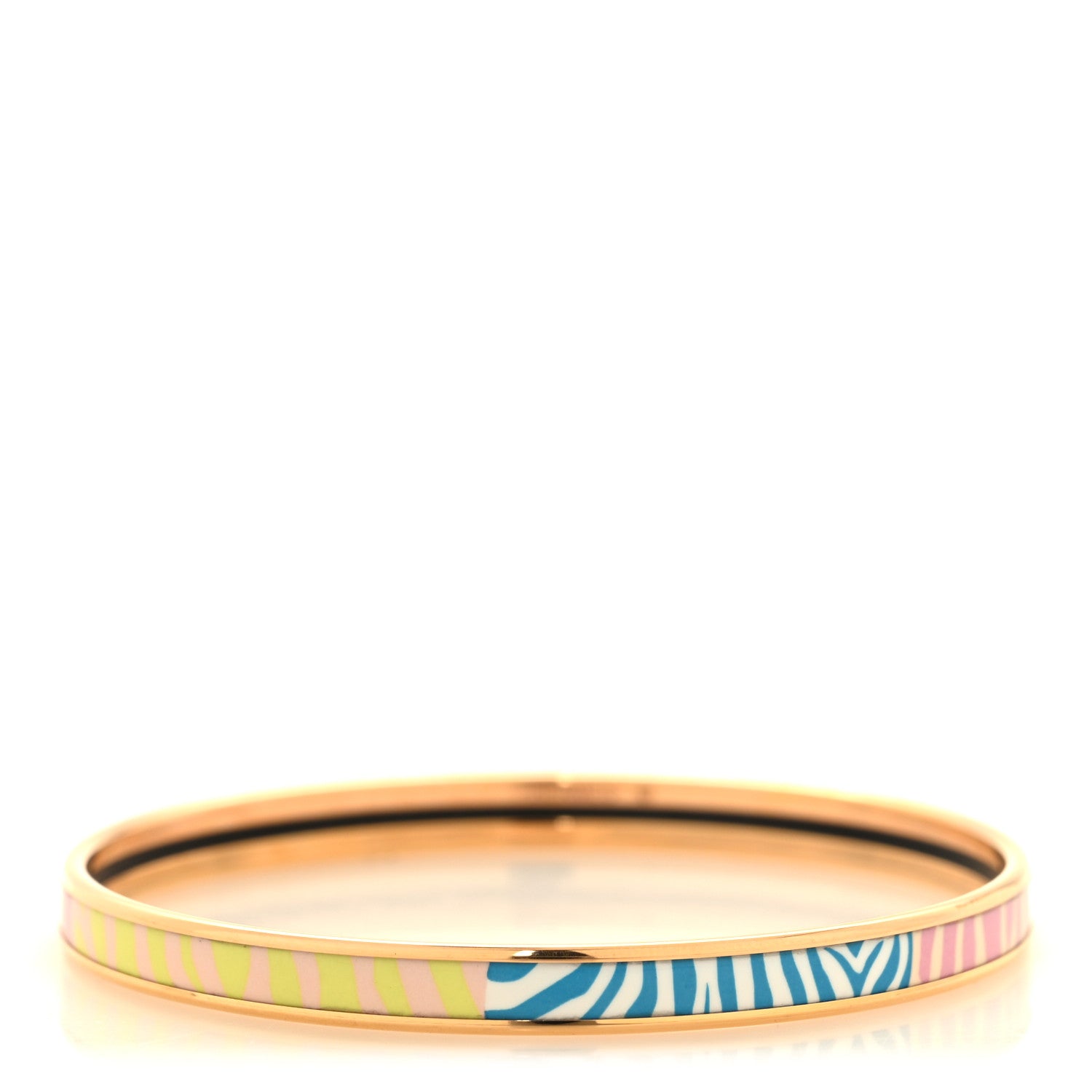 Hermes Enamel Printed Extra Narrow Printed Bracelet 65 1 of 6
