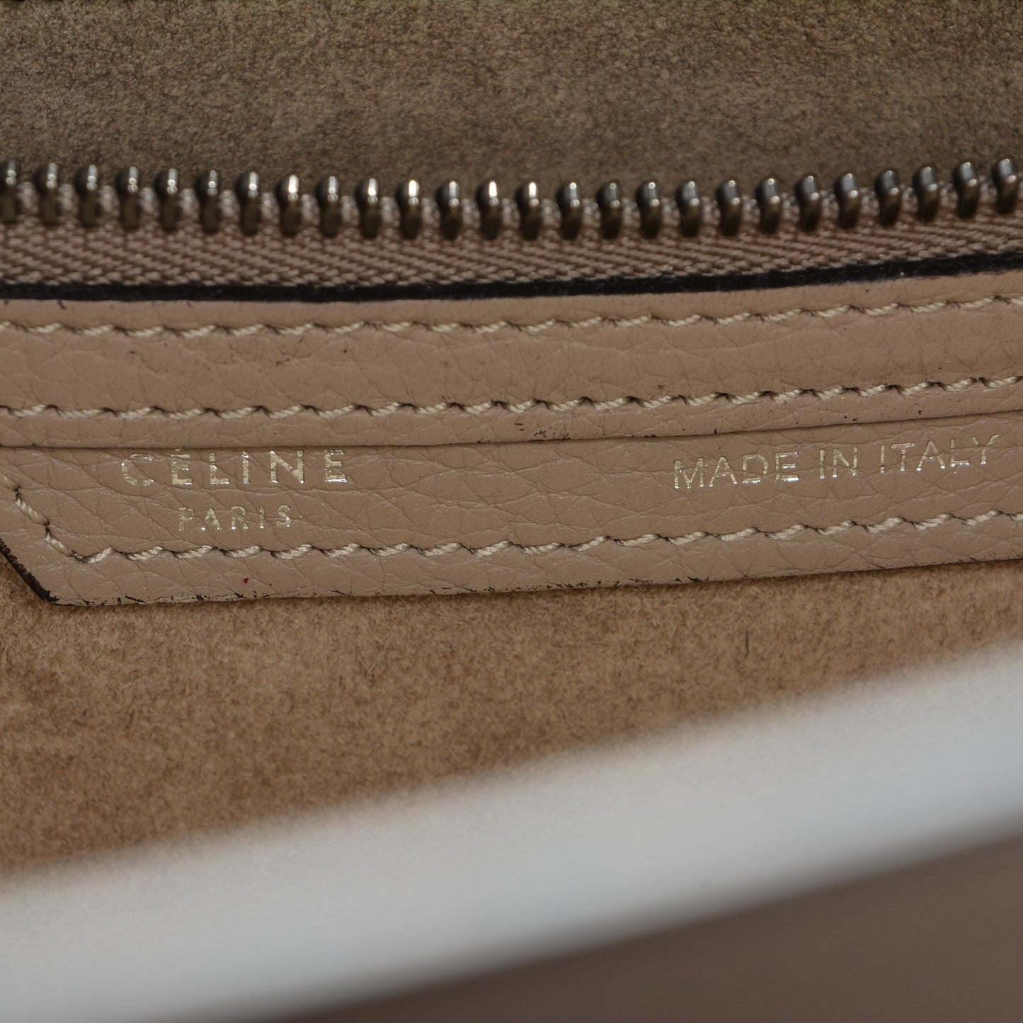 Drummed Calfskin Mini Luggage Dune