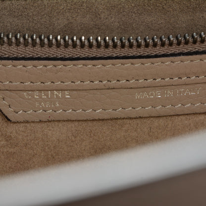 Celine Drummed Calfskin Mini Luggage Dune 6 of 12