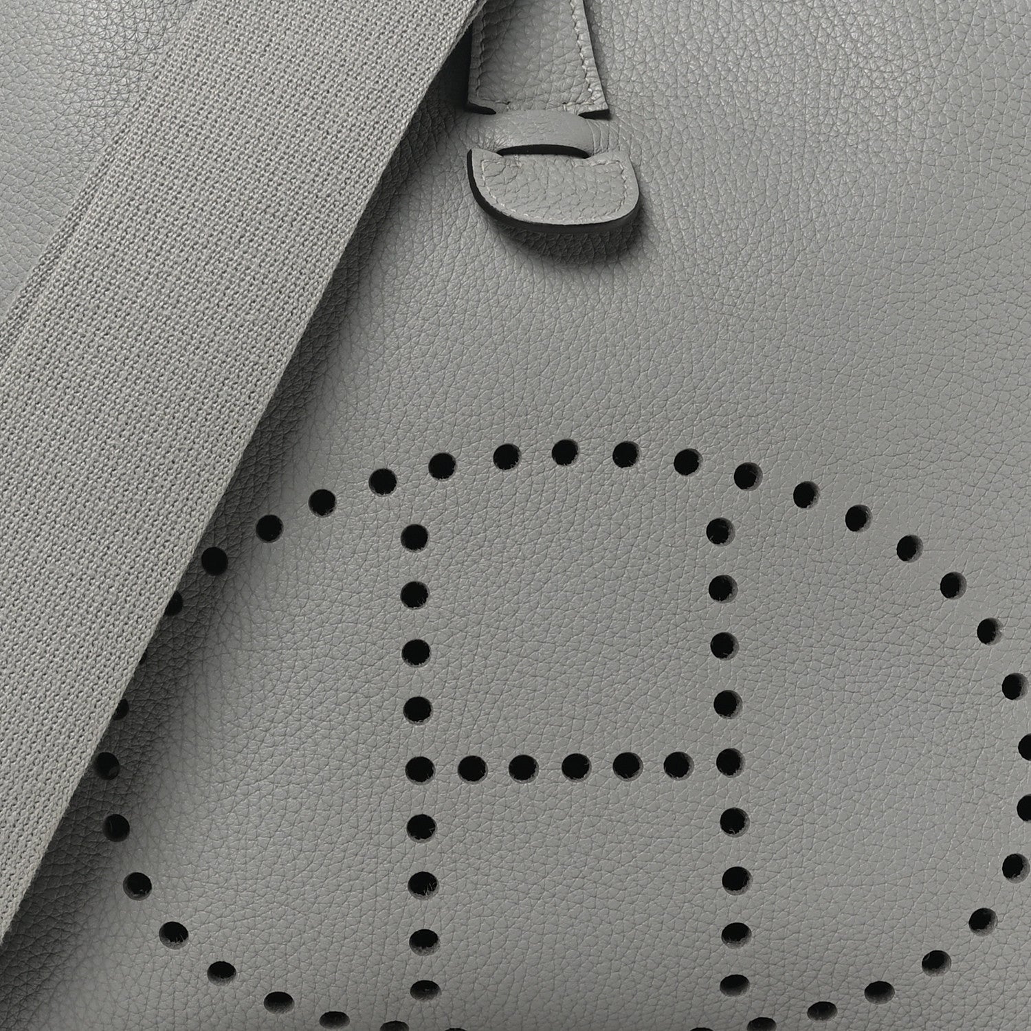 Hermes Taurillon Clemence Evelyne III GM Gris Mouette 8 of 10