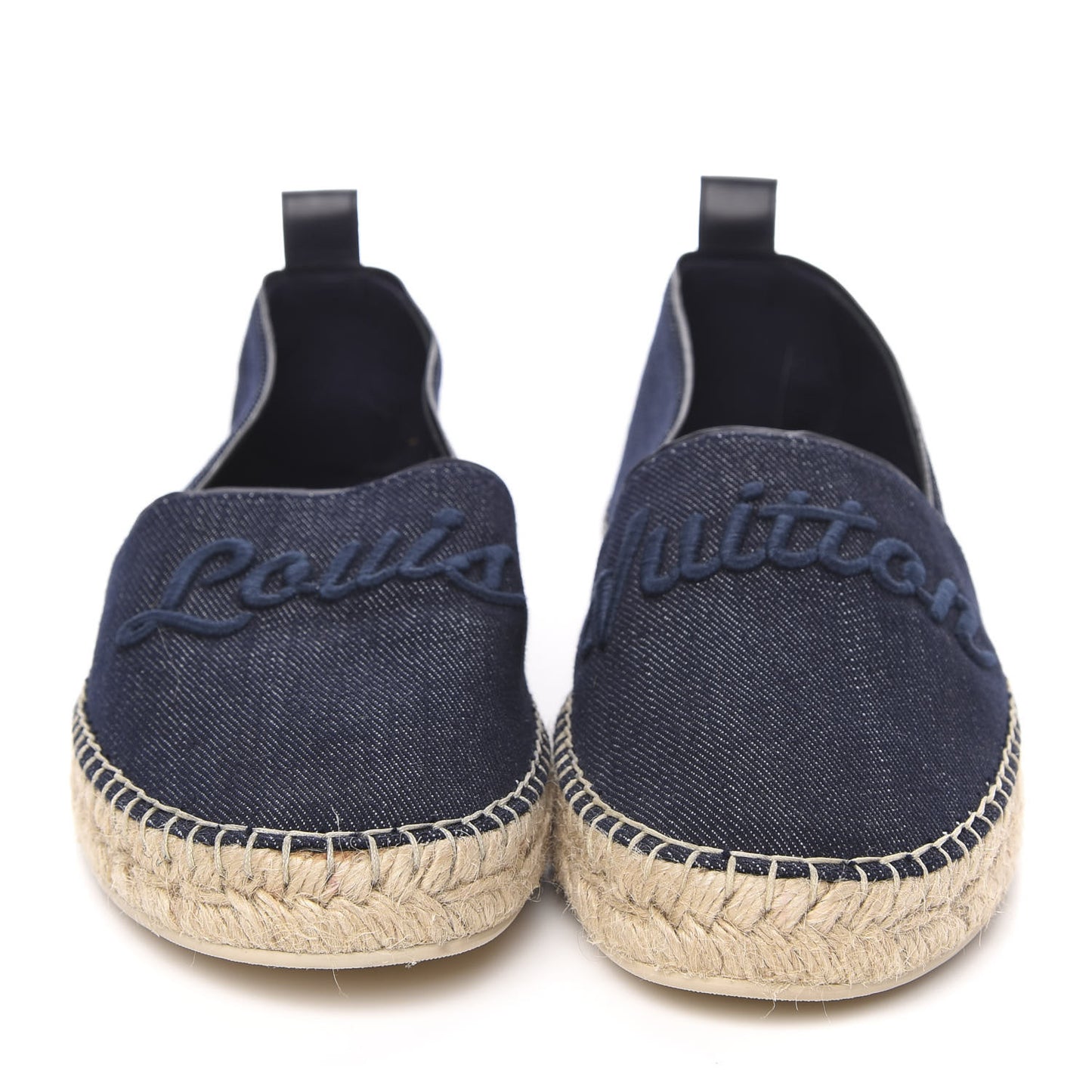 Canvas Waterfall Espadrille Flats 40 Marine