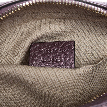 Gucci Metallic Pebbled Calfskin Small Soho Disco Bag Purple 7 of 7