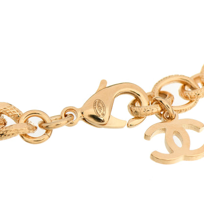 Chanel Crystal CC Chain Link Bracelet Gold 3 of 3