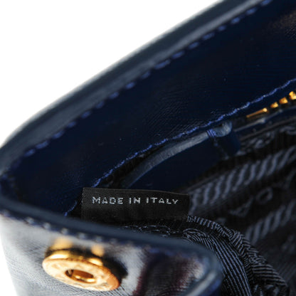 Prada Saffiano Vernice Parabole Tote Royal 7 of 8
