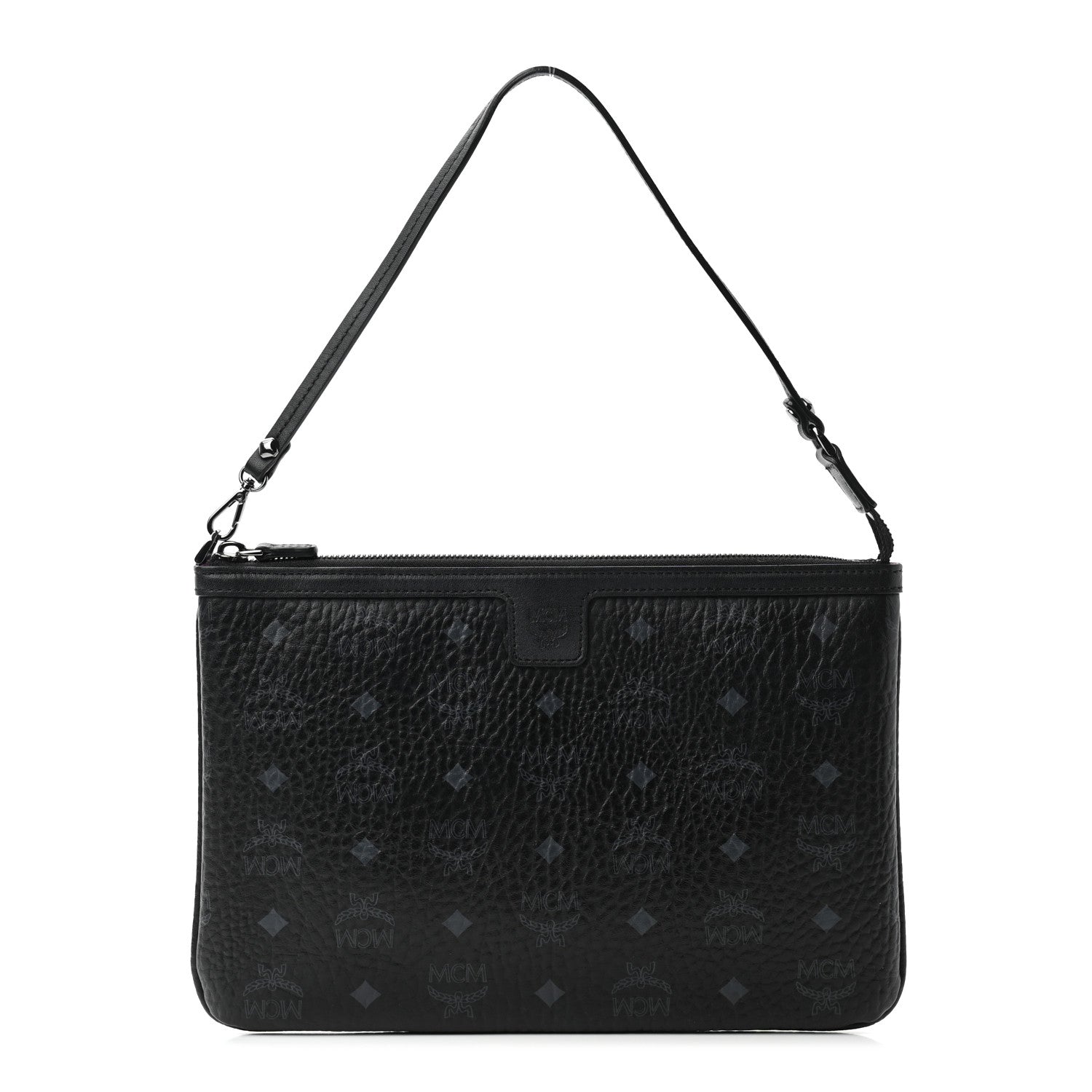 MCM Visetos Galaxy Shopper Tote Pouch Black 1 of 7