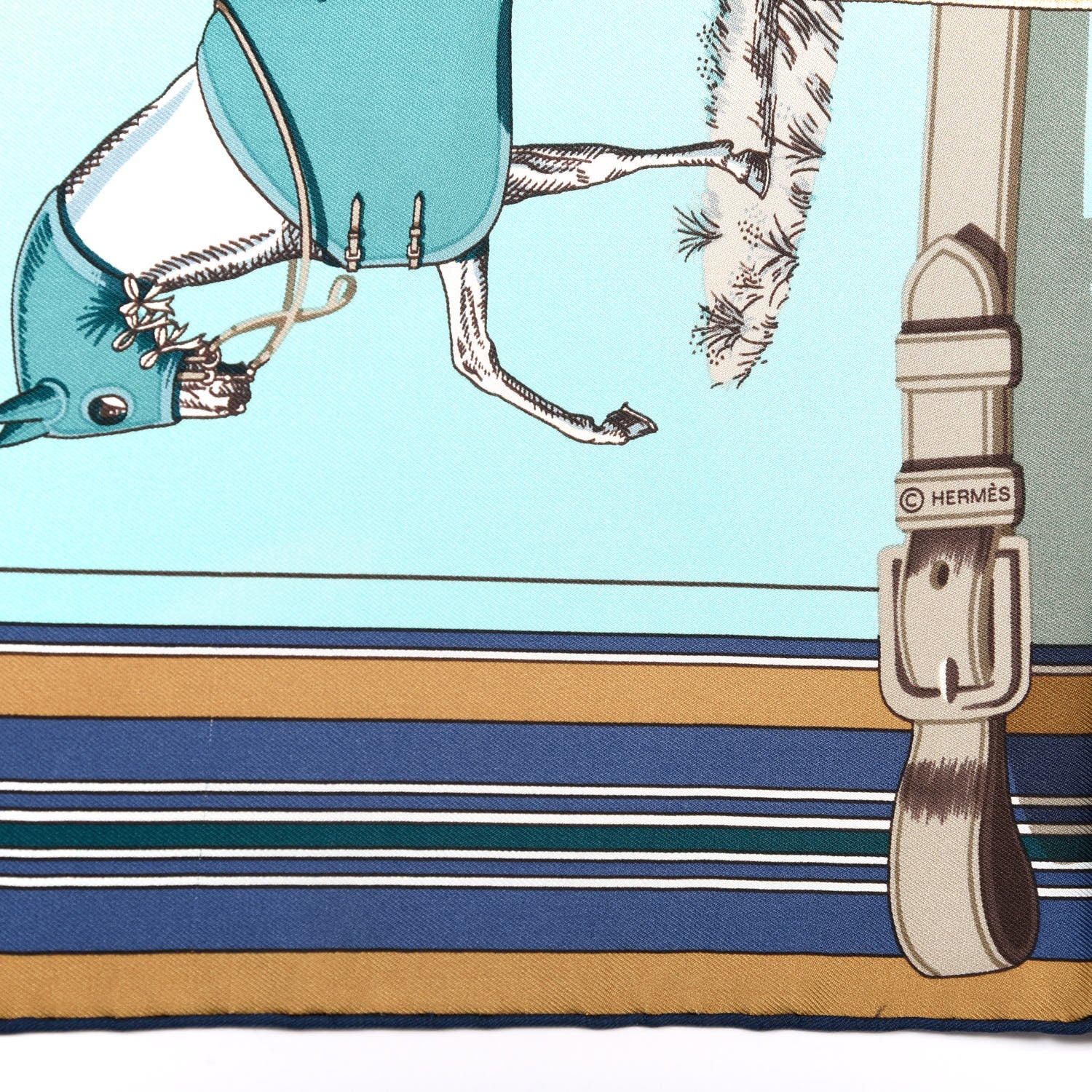 Hermes Silk Carre En Carres Scarf 90 8 of 8