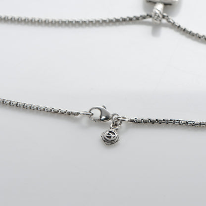 David Yurman Sterling Silver Diamond Chalcedony 7mm Petite Albion Necklace 5 of 5
