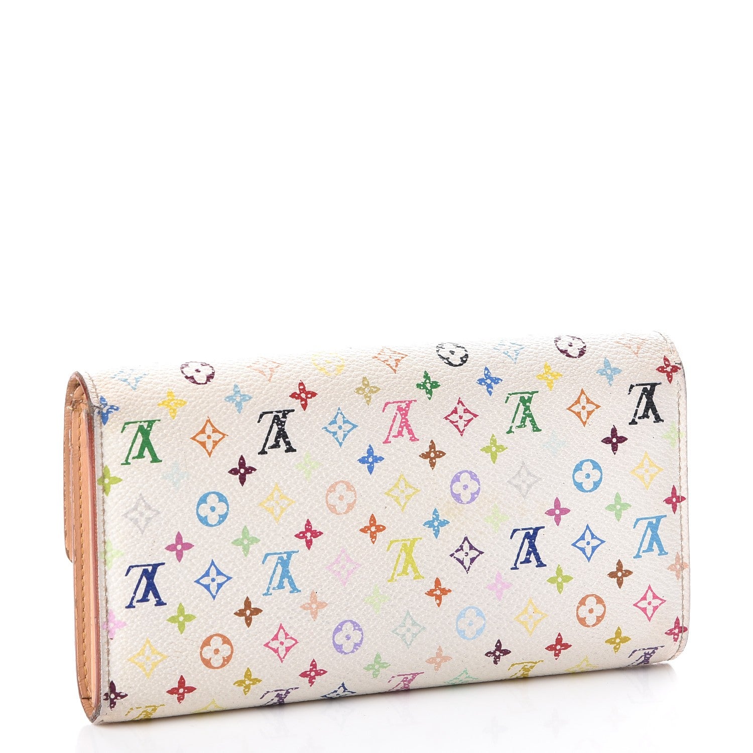 Louis Vuitton Monogram Multicolor Sarah Wallet White 3 of 21