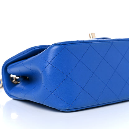 Chanel Lambskin Quilted Mini Square Flap Blue 8 of 19