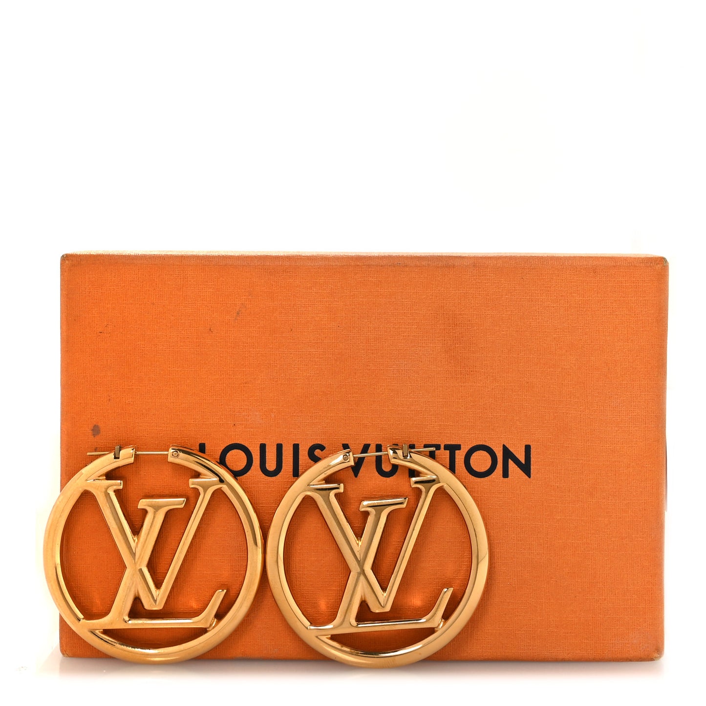 Metal Louise Hoop Earrings Gold