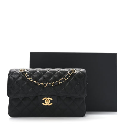 Chanel Caviar Quilted Small Double Flap Black 9 of 11