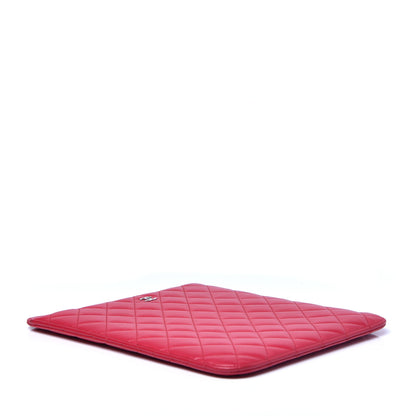 Chanel Lambskin Quilted iPad Case Sleeve Fuchsia 4 of 10