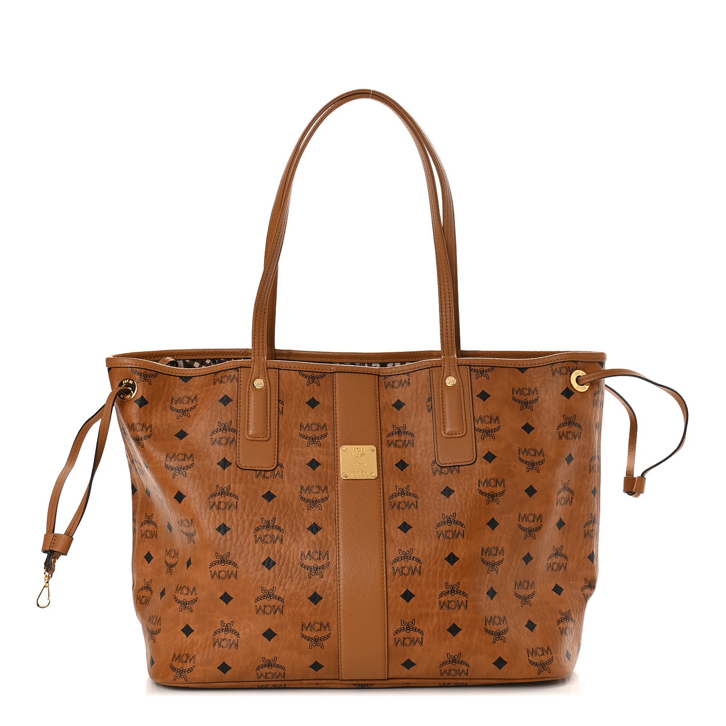 Visetos Medium Liz Reversible Shopper Tote Cognac