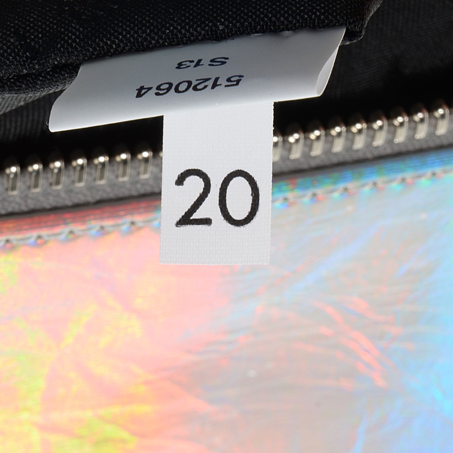 Stella McCartney Holographic Faux Leather Fold Over Falabella Clutch Silver 11 of 11