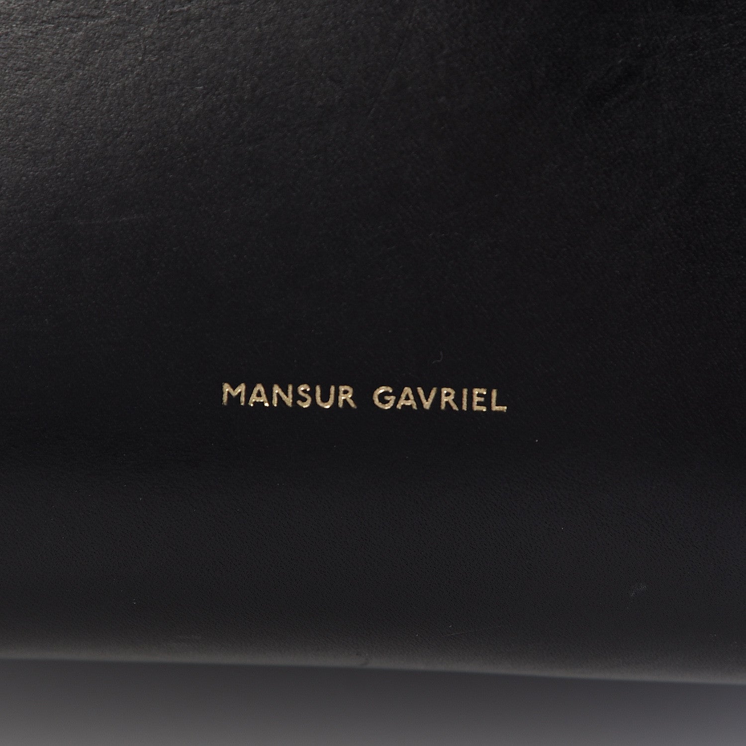 Mansur Gavriel Vegetable Tanned Calfskin Bucket Bag Black Flamma 8 of 14