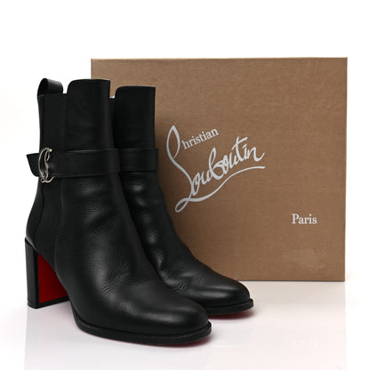 Christian Louboutin Calfskin 70 Chelsea Ankle Boots 38 Black 7 of 7