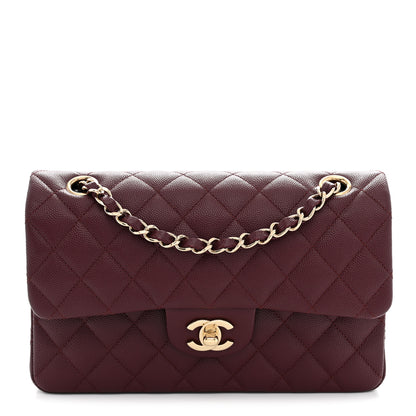 Chanel Caviar Quilted Small Double Flap Burgundy 1 of 11