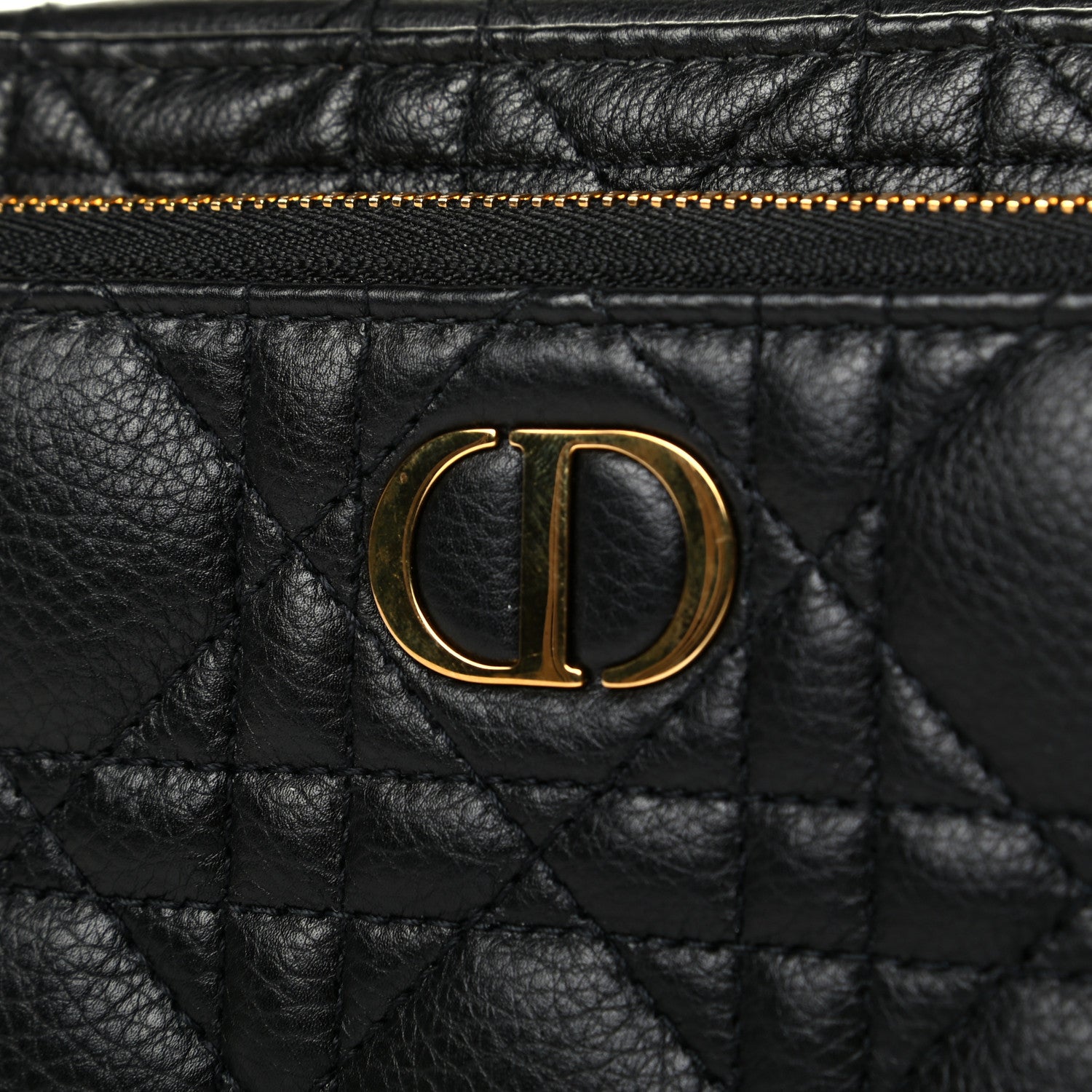 Christian Dior Supple Calfskin Caro Double Pouch Black 5 of 5
