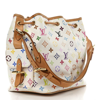 Louis Vuitton Monogram Multicolor Petit Noe White 3 of 17