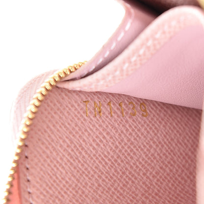Louis Vuitton Damier Azur Zippy Coin Purse Rose Ballerine 7 of 7