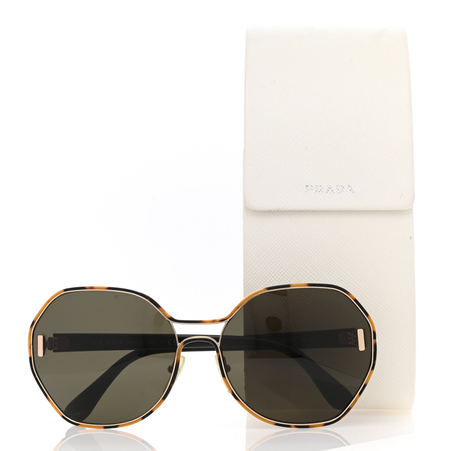Prada Oversized Retro Sunglasses SPR 53T Tortoise 8 of 8