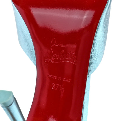 Christian Louboutin Metallic Kid Laminato Me Dolly 100 Sandals 37.5 Bermuda 37.5 6 of 10