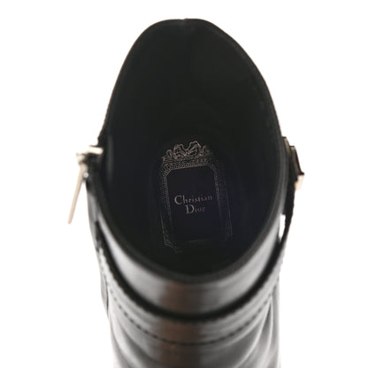 Christian Dior Calfskin Blason Low Boots 39.5 Black 7 of 16