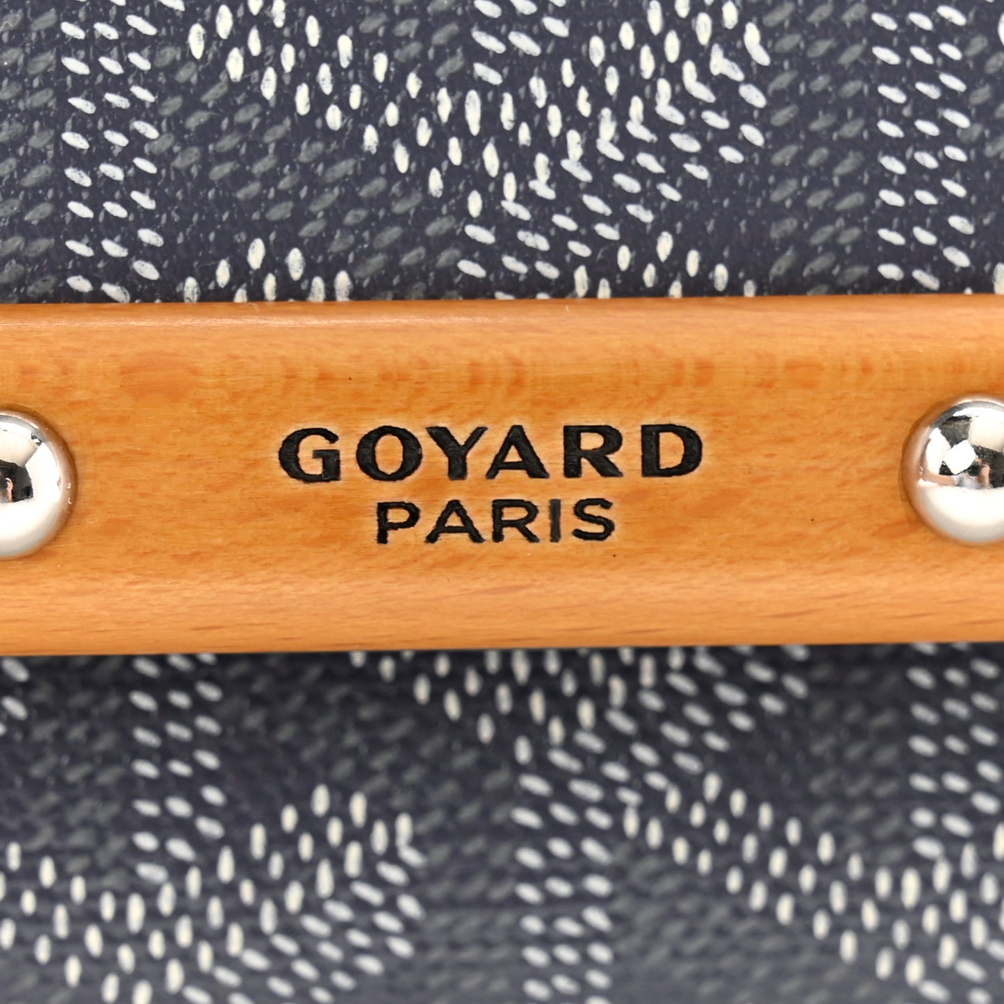 Goyardine Monte Carlo Bois Clutch With Strap Gray