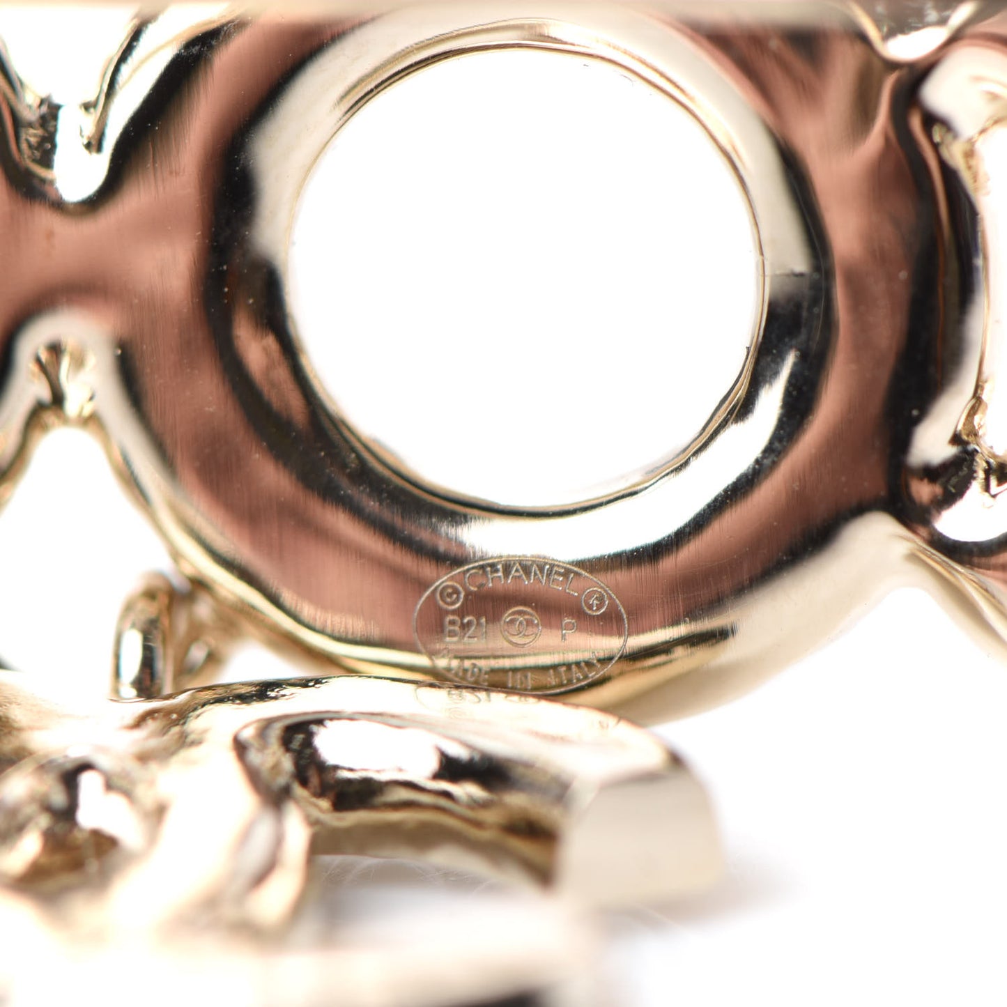 Pearl Coco Brooch Gold