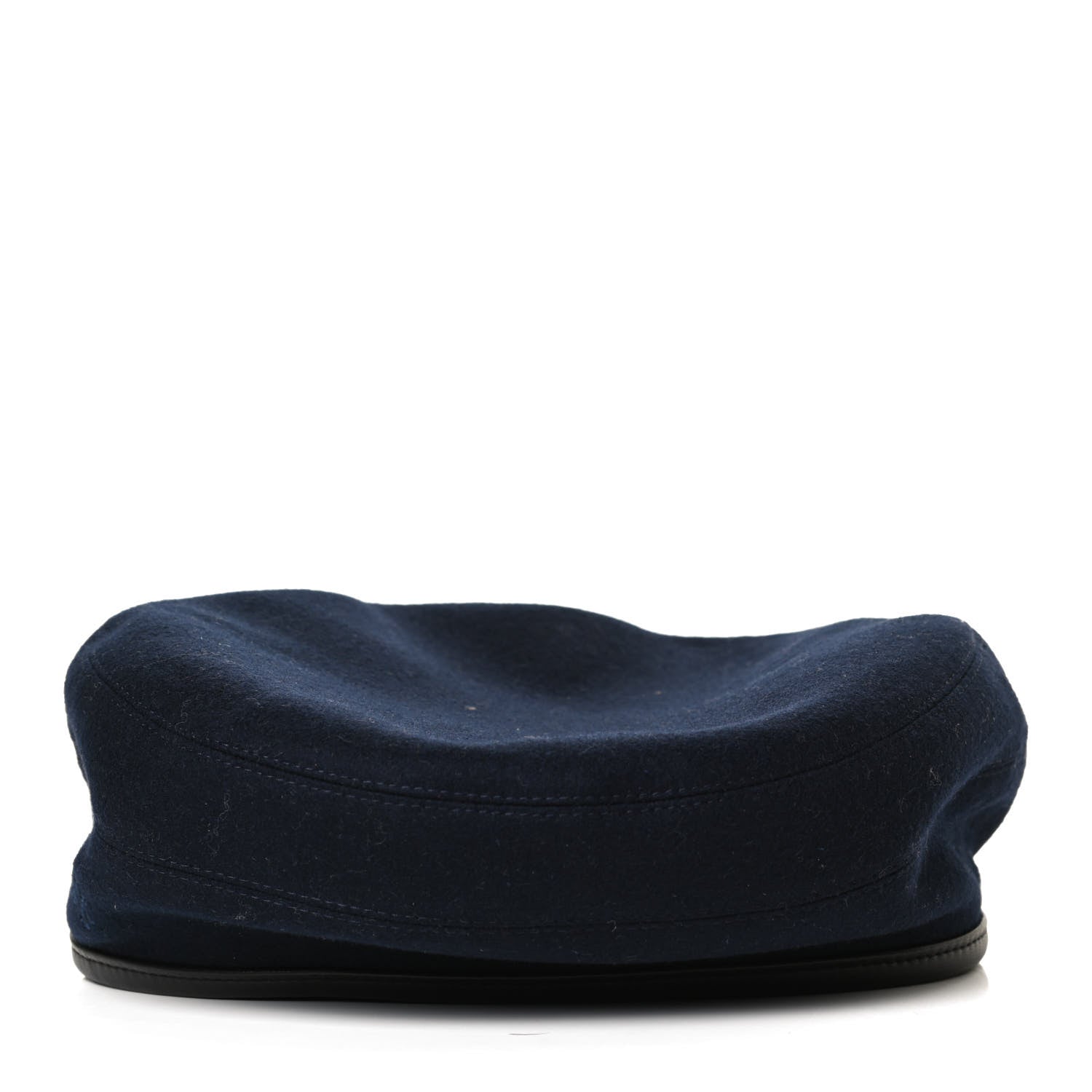 Hermes Cashmere Lambskin Saint-Honore Beret 59 Navy 3 of 9