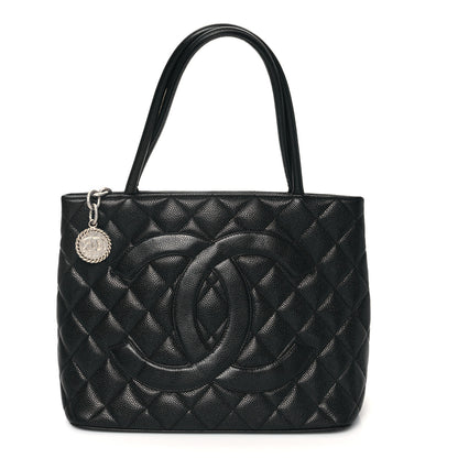 Chanel Caviar Quilted Medallion Tote Black 1 of 13