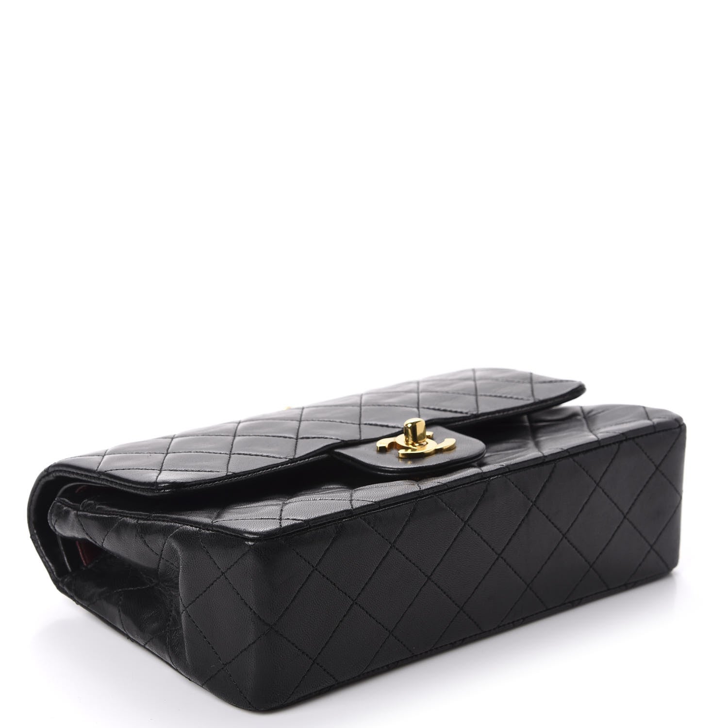 Chanel Lambskin Quilted Small Double Flap Black 4 of 11