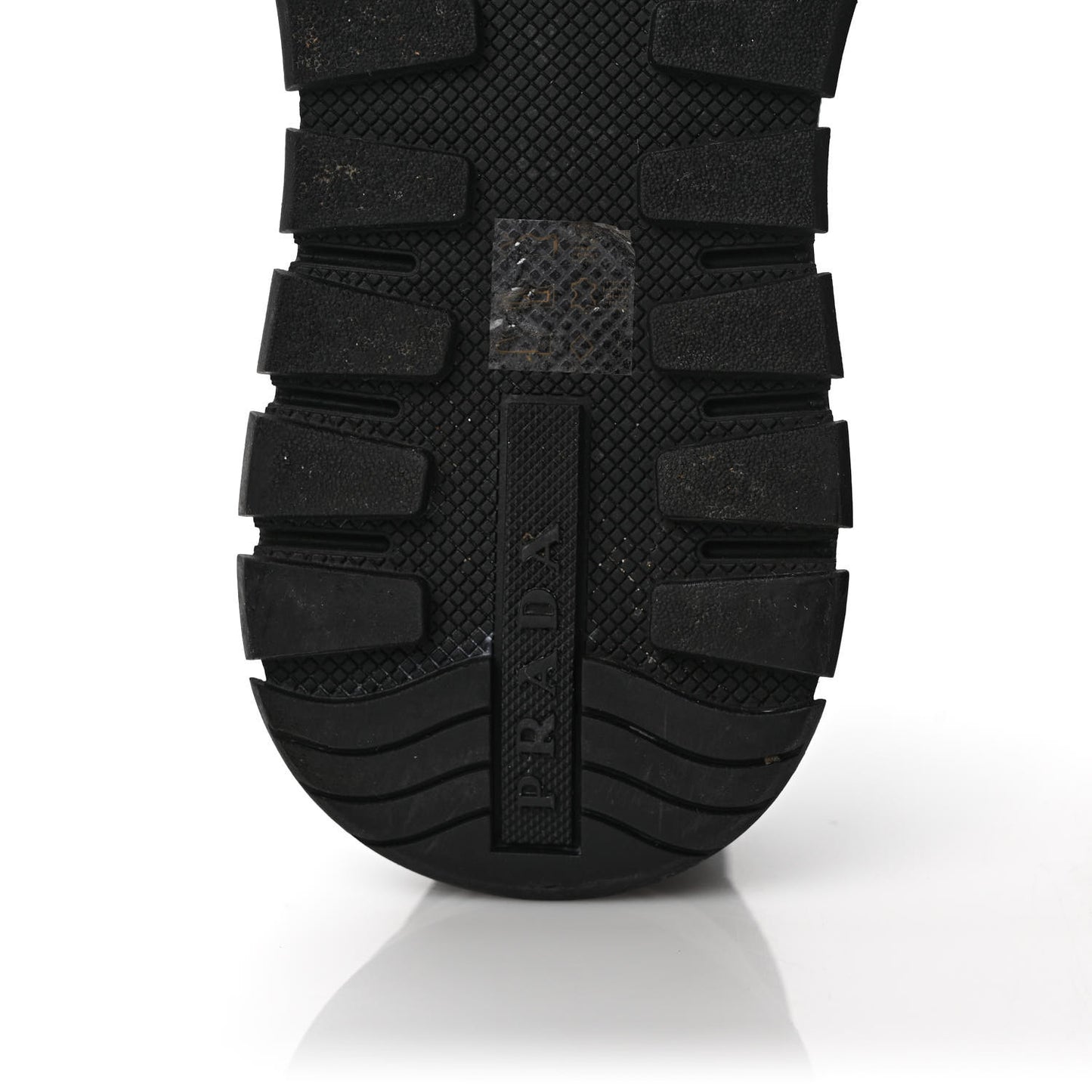 Knit Fabric Logo Sneakers 38.8 Black