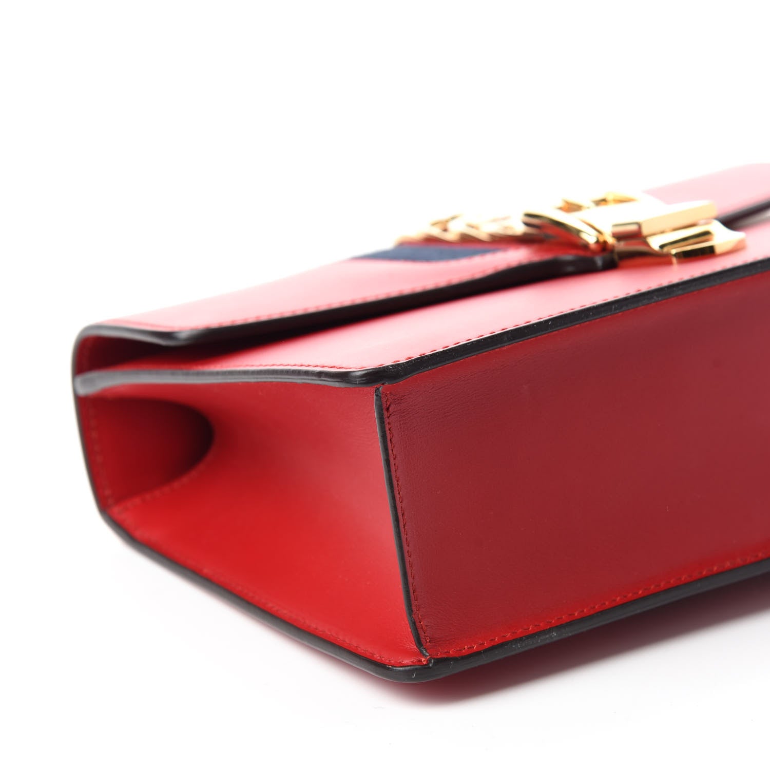 Gucci Calfskin Small Sylvie Shoulder Bag Hibiscus Red 6 of 11