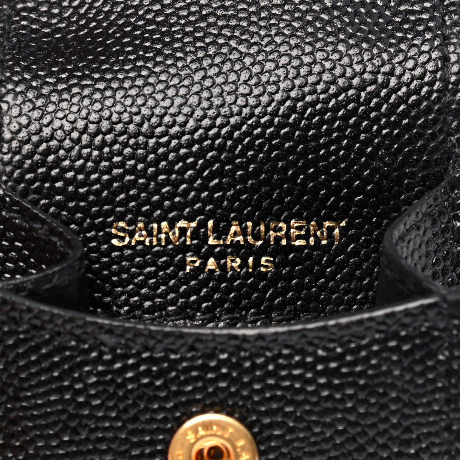 Saint Laurent Grain De Poudre Monogram Airpods Case Black 4 of 4
