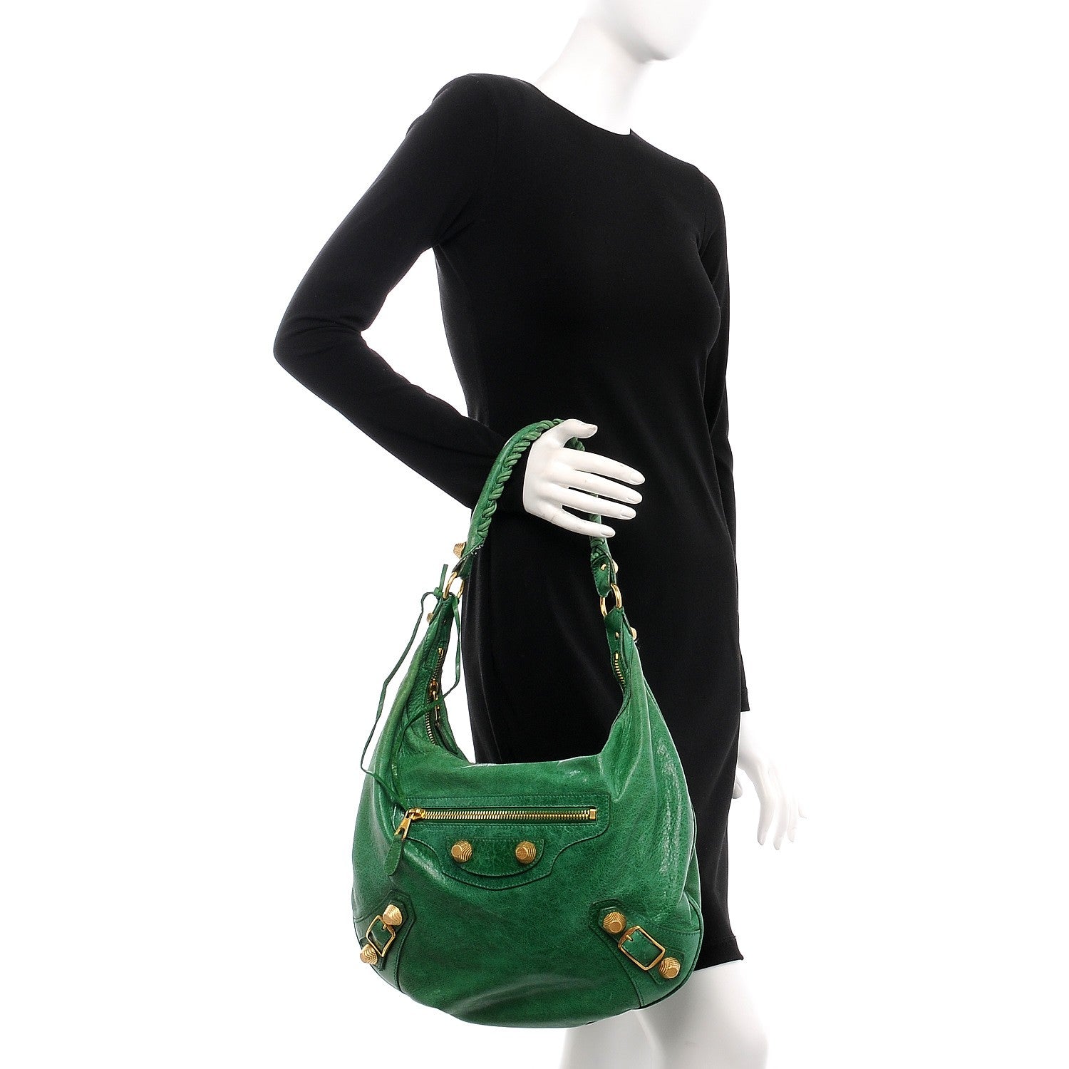 Balenciaga Chevre Giant 21 Gold Hardware Hobo Vert Gazon 2 of 7
