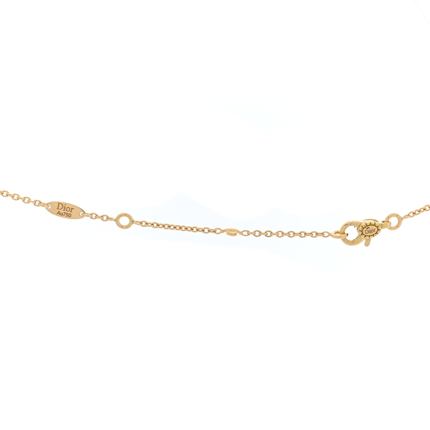 18K Yellow Gold Diamond Malachite Rose Des Vents Necklace