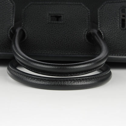 Hermes Taurillon Clemence Birkin 30 Black 12 of 22