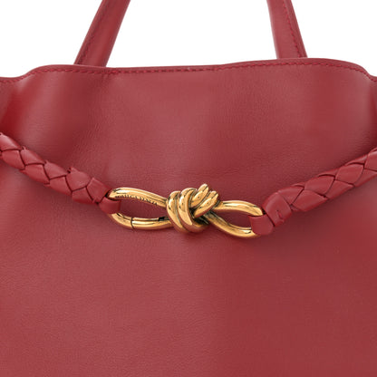 Bottega Veneta Silky Calfskin Medium Andiamo Shoulder Bag Rosewood Space 7 of 10