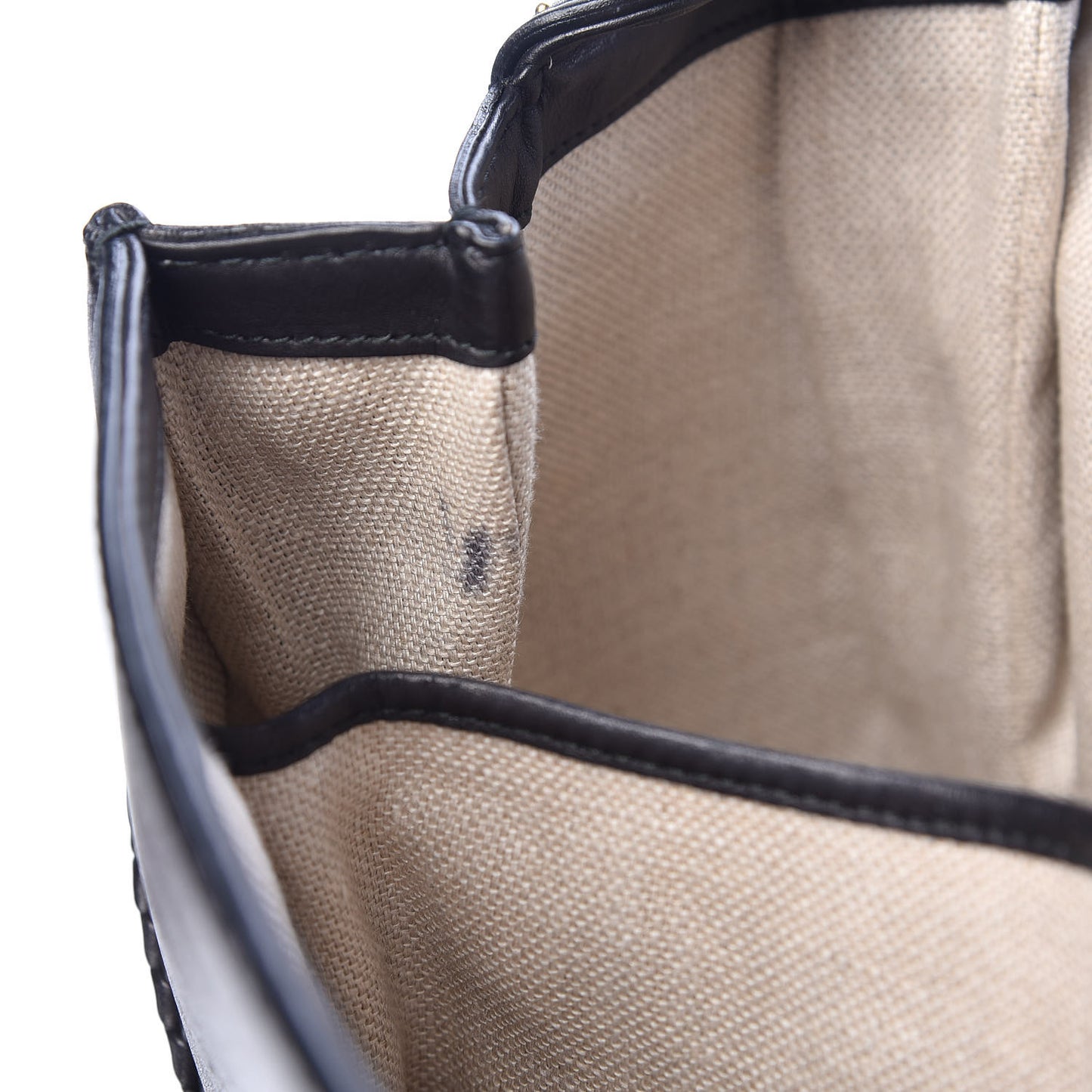 Calfskin New Bamboo Large Top Handle Bag Black
