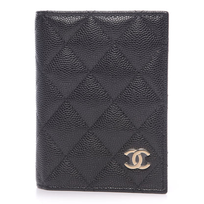 Chanel Caviar Quilted Card Holder Wallet Black 1 of 8