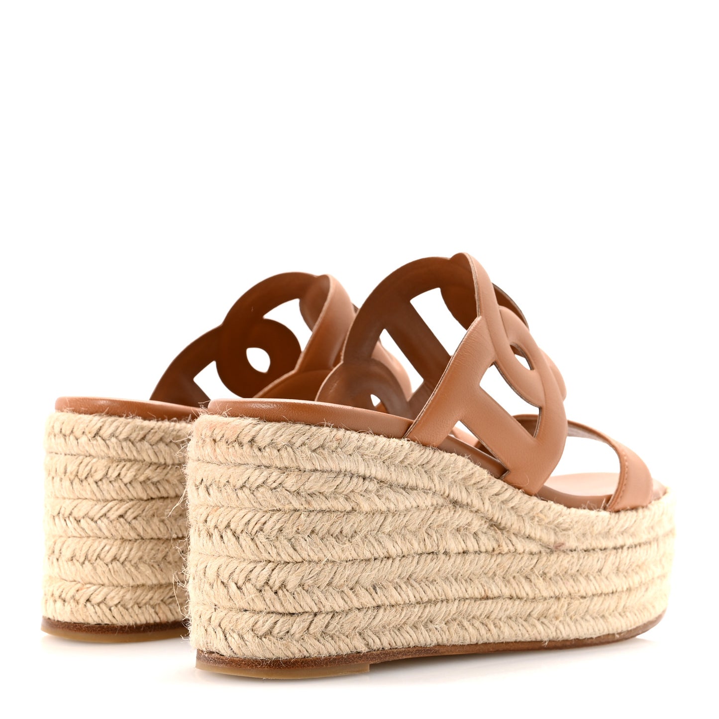Nappa Ithea Espadrille Wedge Sandals 36 Naturel