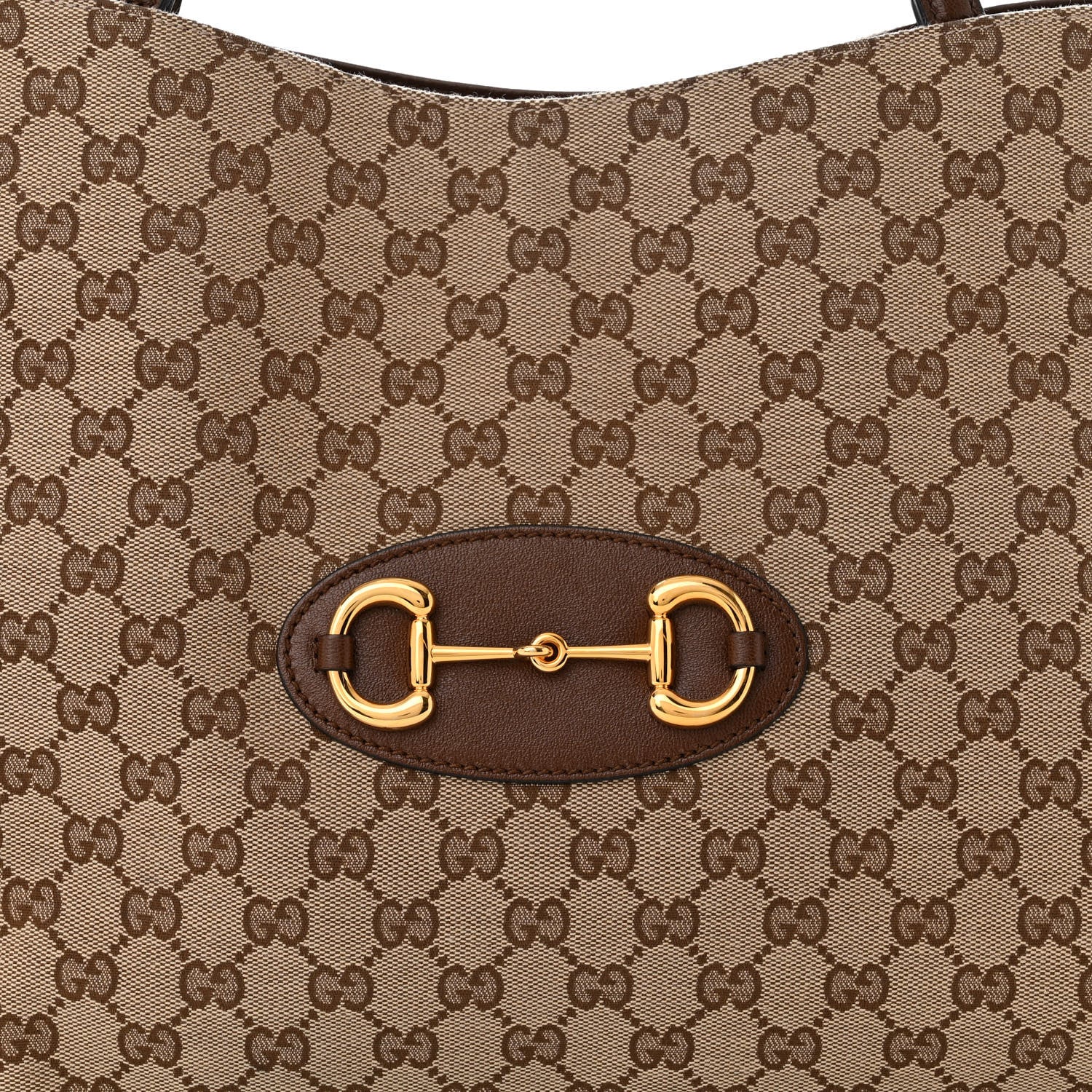 Gucci Monogram Horsebit 1955 Tote Bag Beige Brown Sugar 8 of 11