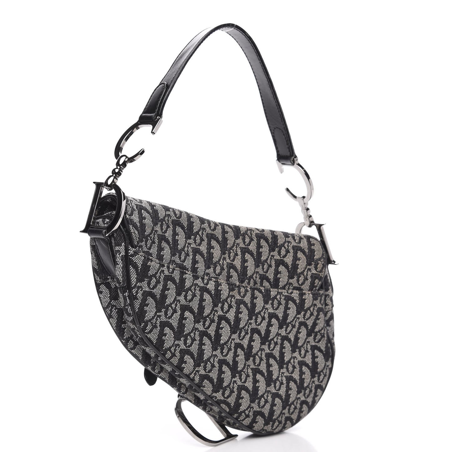 Monogram Saddle Bag Black