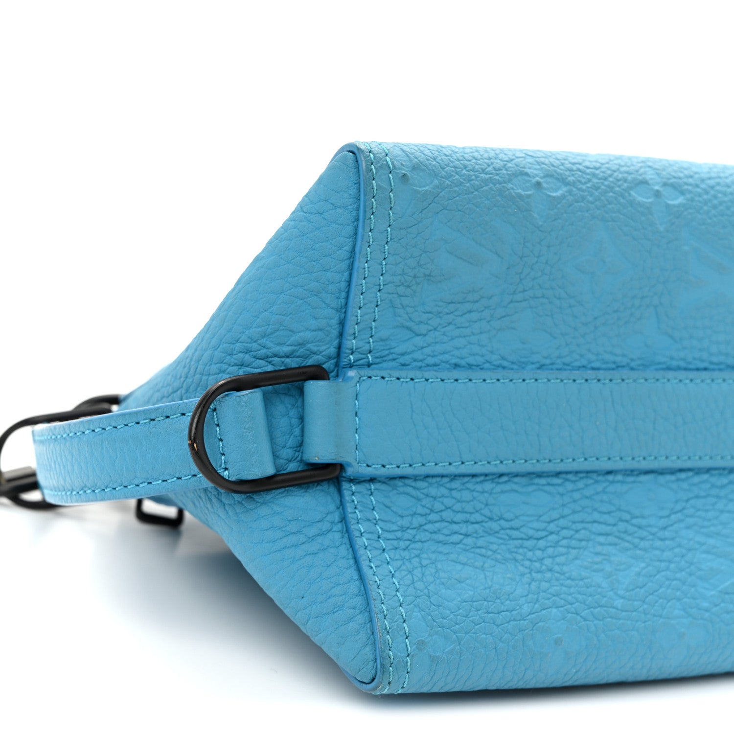 Louis Vuitton Taurillon Monogram Triangle Messenger Turquoise 8 of 9