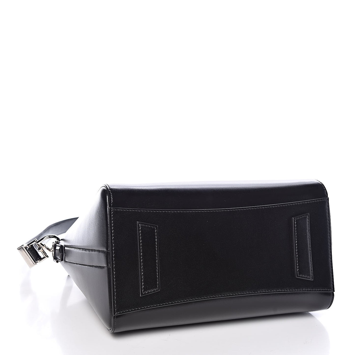 Shiny Lord Calfskin Small Antigona Black